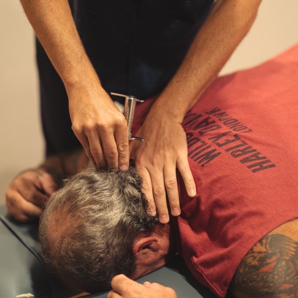 A gentle upper cervical adjustment, the area most headaches trace back to