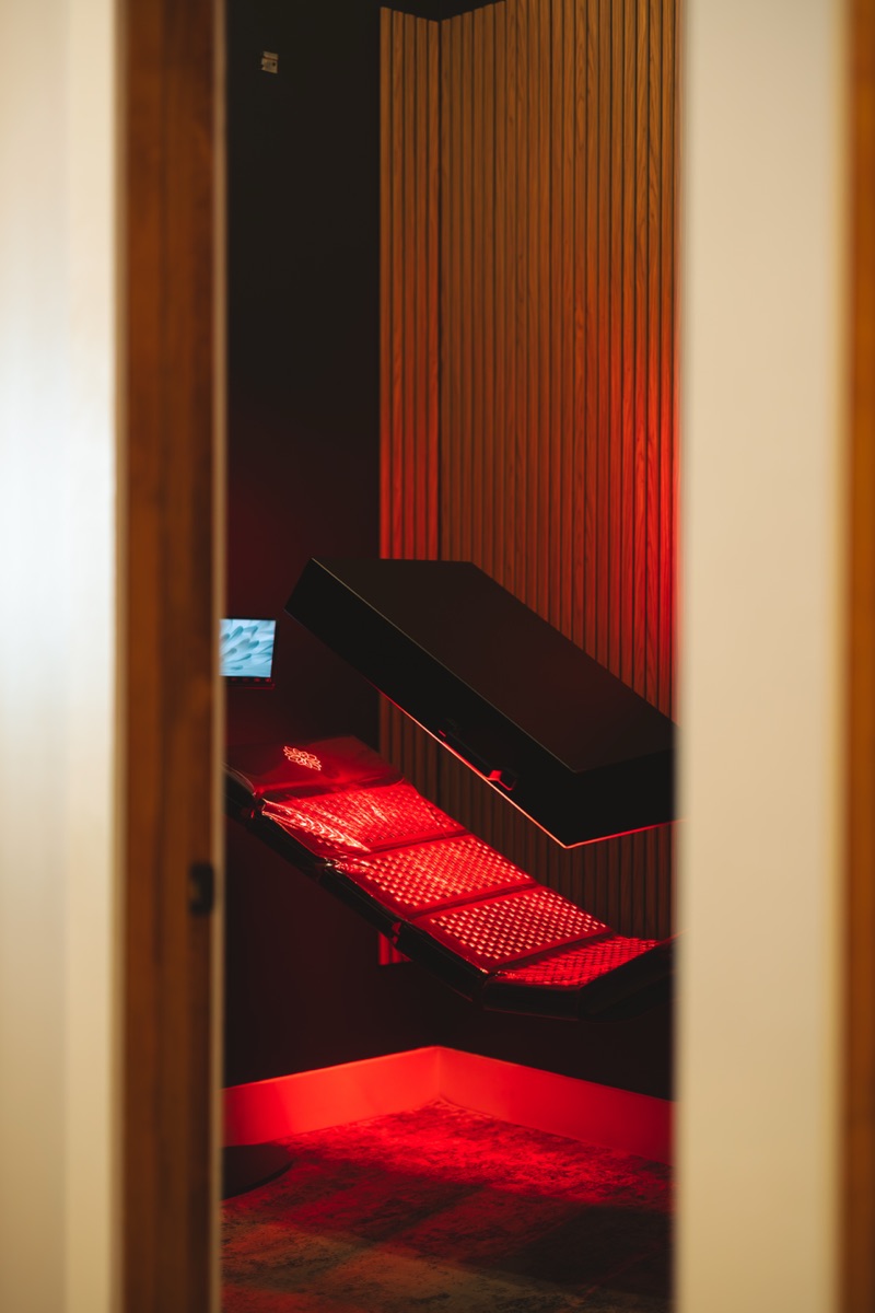 The quiet room where you can settle in before your session